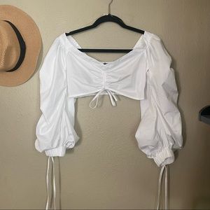 Boho white blouse